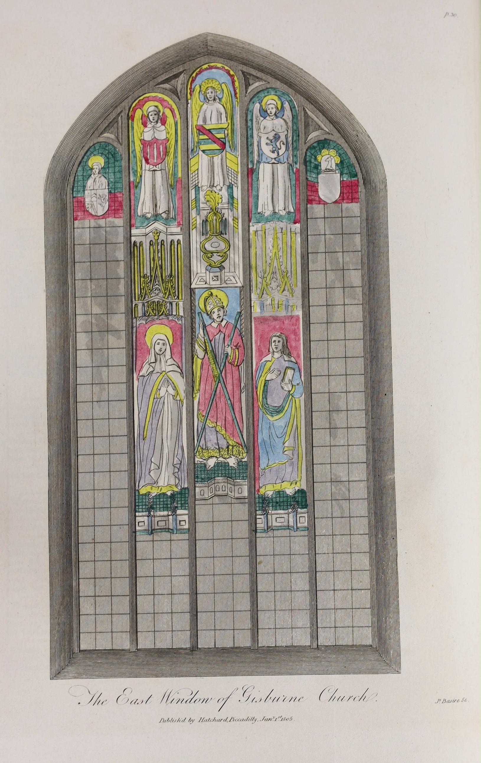 CRAVEN (YORKSHIRE) - Whitaker, Thomas Dunham - The History and Antiquities of the Deanery of Craven in the County of York, 4to, later cloth, with frontis portrait, 35 of 36 plates (lacking Clitheroe Castle [not in Yorksh
